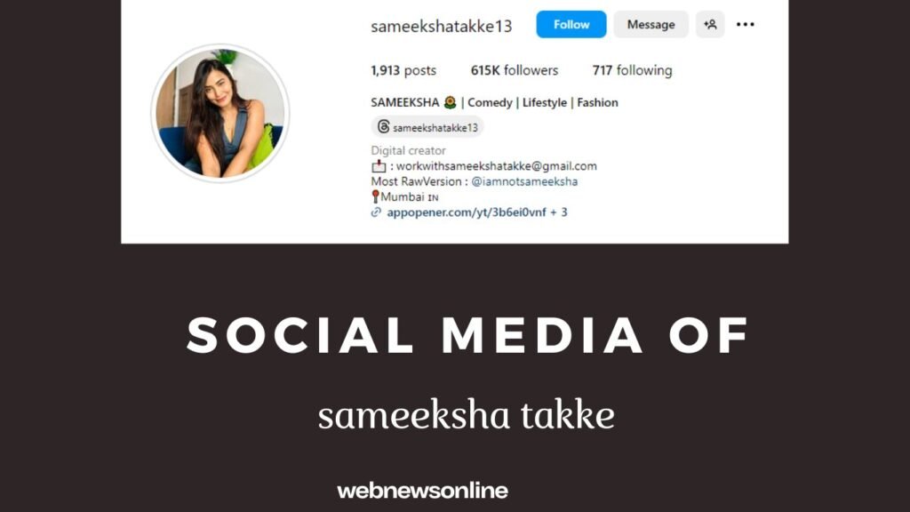 Sameeksha  social media